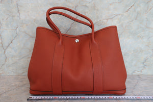 HERMES／エルメス ガーデンパーティPM ネゴンダ キュイーブル X刻印 トートバッグ 700090001