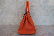 Load image into Gallery viewer, HERMES BIRKIN 30 Togo leather Orange Hand bag 700120200
