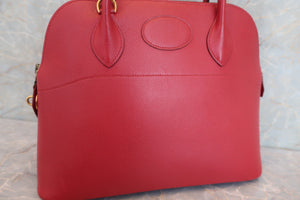 HERMES／BOLIDE 31 Graine Couchevel leather Rouge vif □A刻印 Shoulder bag 600060140