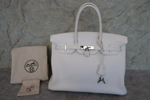 画像をギャラリービューアに読み込む, HERMES／エルメス バーキン35 トリヨンクレマンス ホワイト □K刻印 ハンドバッグ 700110074
