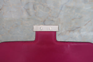 HERMES CONSTANCE3 24 Evercolor leather Rose purple C Engraving Shoulder bag 700050095