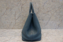 将图片加载到图库查看器，HERMES  GARDEN PARTY PM Negonda leather Blue tempete □O刻印 Tote bag 600120050
