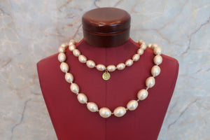 CHANEL Pearl necklace Gold plate Gold Necklace 600090062