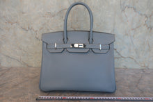 画像をギャラリービューアに読み込む, HERMES／エルメス バーキン30 ヴォーエプソン ブルーラン □Q刻印 ハンドバッグ 800010197
