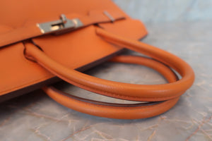 HERMES BIRKIN 30 Epsom leather Orange □L刻印 Hand bag 600060153