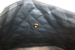 CHANEL Matelasse trapezoid hand bag Caviar skin Black/Gold hadware Hand bag 600050057