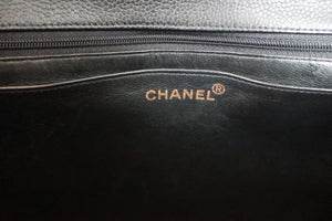 CHANEL/シャネル マトラッセ台形ハンドバッグ キャビアスキン ブラック/ゴールド金具 ハンドバッグ 600050057
