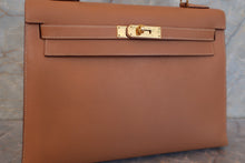 将图片加载到图库查看器，HERMES KELLY 32 Graine Couchevel leather Natural 〇W刻印 Shoulder bag 700010164
