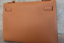 将图片加载到图库查看器，HERMES KELLY 32 Graine Couchevel leather Natural 〇W刻印 Shoulder bag 700010164
