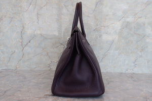 HERMES／エルメス バーキン35 トリヨンクレマンス レザン □F刻印 ハンドバッグ 700070245