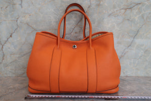 HERMES／エルメス ガーデンパーティTPM ネゴンダ オレンジ □M刻印 トートバッグ 700080227