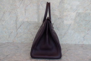 HERMES／エルメス バーキン35 トリヨンクレマンス レザン □F刻印 ハンドバッグ 700070245