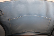 画像をギャラリービューアに読み込む, HERMES／エルメス バーキン30 ヴォーエプソン ブルーラン □Q刻印 ハンドバッグ 800010197
