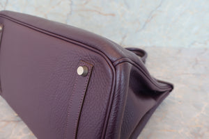 HERMES／エルメス バーキン35 トリヨンクレマンス レザン □F刻印 ハンドバッグ 700070245