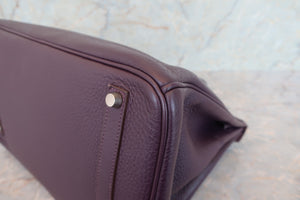 HERMES／エルメス バーキン35 トリヨンクレマンス レザン □F刻印 ハンドバッグ 700070245