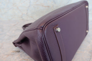HERMES／エルメス バーキン35 トリヨンクレマンス レザン □F刻印 ハンドバッグ 700070245