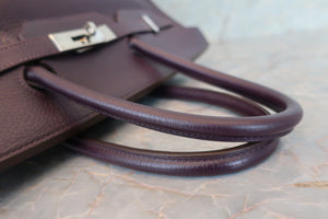 HERMES／エルメス バーキン35 トリヨンクレマンス レザン □F刻印 ハンドバッグ 700070245