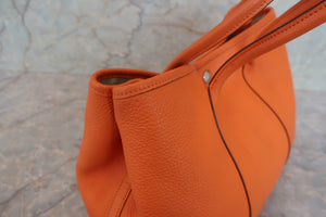 HERMES／エルメス ガーデンパーティTPM ネゴンダ オレンジ □M刻印 トートバッグ 700080227