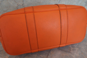 HERMES／エルメス ガーデンパーティTPM ネゴンダ オレンジ □M刻印 トートバッグ 700080227