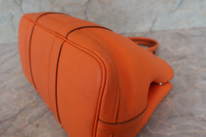 HERMES／エルメス ガーデンパーティTPM ネゴンダ オレンジ □M刻印 トートバッグ 700080227