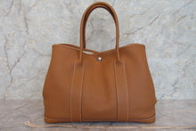 将图片加载到图库查看器，HERMES  GARDEN PARTY PM Negonda leather Gold □R刻印 Tote bag 600120296
