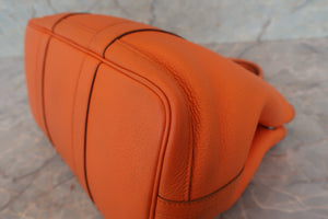 HERMES／エルメス ガーデンパーティTPM ネゴンダ オレンジ □M刻印 トートバッグ 700080227