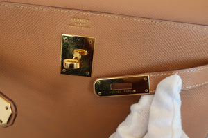 HERMES KELLY 32 Graine Couchevel leather Natural 〇W刻印 Shoulder bag 700010164