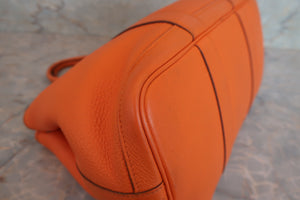 HERMES／エルメス ガーデンパーティTPM ネゴンダ オレンジ □M刻印 トートバッグ 700080227