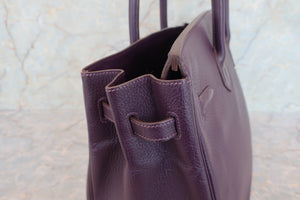 HERMES／エルメス バーキン35 トリヨンクレマンス レザン □F刻印 ハンドバッグ 700070245