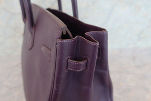 HERMES／エルメス バーキン35 トリヨンクレマンス レザン □F刻印 ハンドバッグ 700070245
