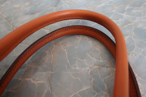 HERMES／エルメス ガーデンパーティTPM ネゴンダ オレンジ □M刻印 トートバッグ 700080227