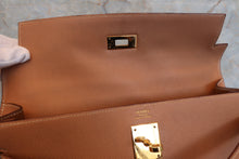 将图片加载到图库查看器，HERMES KELLY 32 Graine Couchevel leather Natural 〇W刻印 Shoulder bag 700010164
