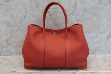 Load image into Gallery viewer, HERMES GARDEN PARTY PM Negonda leather Brique □R Engraving Tote bag 600020009
