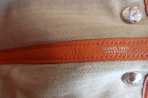 HERMES／エルメス ガーデンパーティTPM ネゴンダ オレンジ □M刻印 トートバッグ 700080227