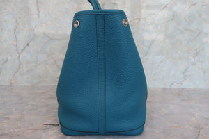 HERMES／エルメス ガーデンパーティPM ネゴンダ コバルト X刻印 トートバッグ 700070271