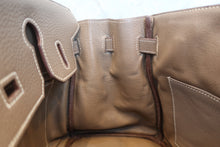 Load image into Gallery viewer, HERMES BIRKIN 30 Clemence leather Etoupe gray □H Engraving Hand bag 800020023

