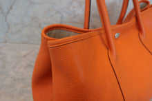 Load image into Gallery viewer, HERMES  GARDEN PARTY PM Negonda leather Orange □O Engraving Tote bag 700010158
