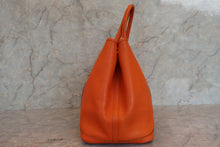 Load image into Gallery viewer, HERMES  GARDEN PARTY PM Negonda leather Orange □O Engraving Tote bag 700010158
