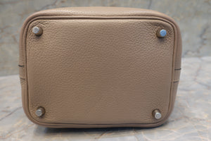 HERMES／エルメス ピコタンロックＰＭ トリヨンクレマンス トゥルティエールグレー □O刻印 ハンドバッグ 700080230