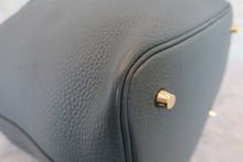 將圖片載入圖庫檢視器 HERMES／エルメス ピコタンロックＭＭ トリヨンクレマンス ブルーオラージュ Z刻印 ハンドバッグ 700060249
