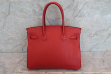 Load image into Gallery viewer, HERMES BIRKIN 30 Togo leather Rouge piment □Q Engraving Hand bag 600060126
