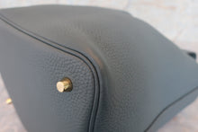 將圖片載入圖庫檢視器 HERMES／エルメス ピコタンロックＭＭ トリヨンクレマンス ブルーオラージュ Z刻印 ハンドバッグ 700060249
