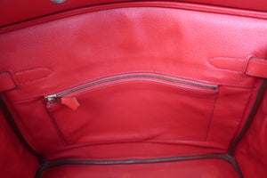 HERMES BIRKIN 30 Gulliver leather Rouge vif □B刻印 Hand bag 500090276