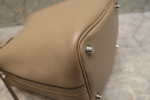 HERMES／エルメス ピコタンロックＰＭ トリヨンクレマンス トゥルティエールグレー □O刻印 ハンドバッグ 700080230