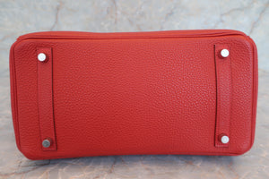 HERMES BIRKIN 30 Togo leather Rouge piment □Q Engraving Hand bag 600060126