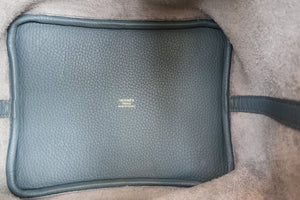 HERMES／エルメス ピコタンロックＭＭ トリヨンクレマンス ブルーオラージュ Z刻印 ハンドバッグ 700060249