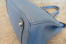 将图片加载到图库查看器，HERMES BIRKIN 30 Clemence leather Blue paradise □R刻印 Hand bag 700010154
