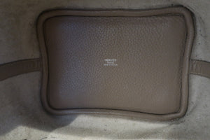 HERMES／エルメス ピコタンロックＰＭ トリヨンクレマンス トゥルティエールグレー □O刻印 ハンドバッグ 700080230