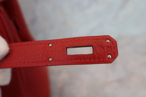 HERMES BIRKIN 30 Togo leather Rouge piment □Q Engraving Hand bag 600060126