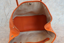 Load image into Gallery viewer, HERMES  GARDEN PARTY PM Negonda leather Orange □O Engraving Tote bag 700010158
